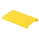 Tapa con bisagra a presión para canaleta fiberrunner™ fr4x4yl6, de pvc rígido, color amarillo, 1.8 m de largo