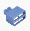 Clip de puente, para uso con regletas s66 de siemon, de 1 par, color azul