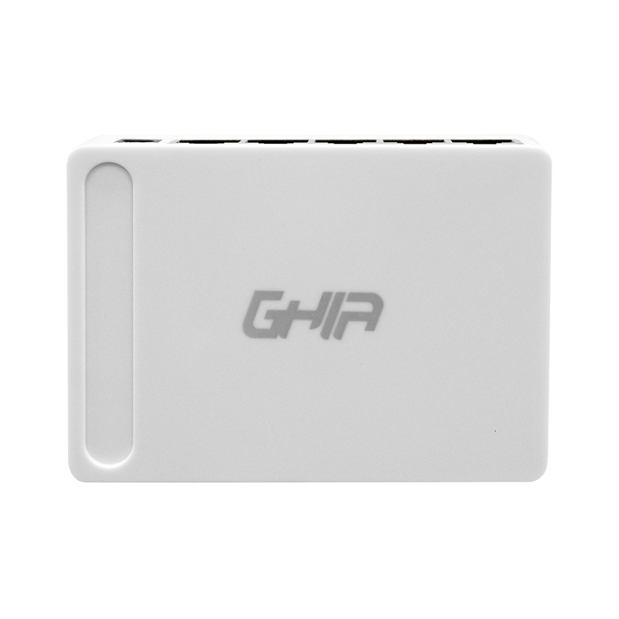 Switch Ghia Gigabit Ethernet GNW-S3 5 Puertos 10/100/1000Mbps No Administrable