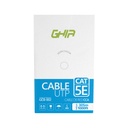 Bobina de Cable Ghia Cat5e UTP CCA Color Azul 24 awg 305m